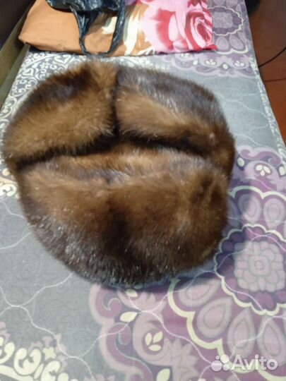 Норковая шапка мужская ушанка