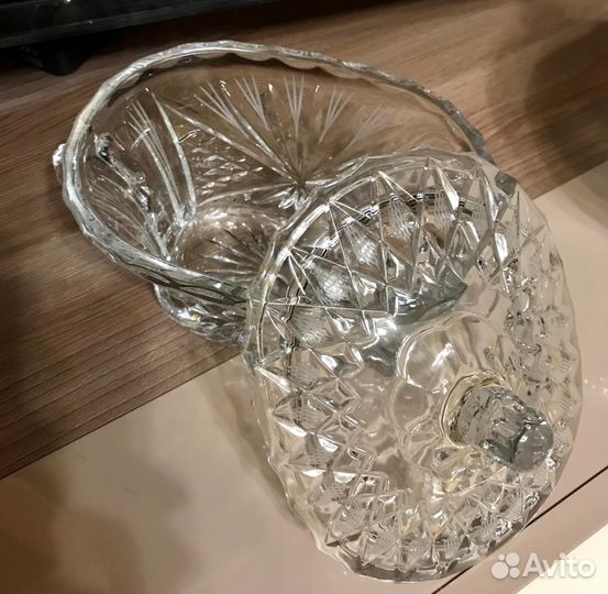 Конфетницы с Крышкой. Хрусталь. Богемия