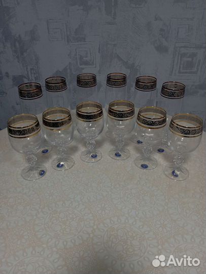 Бокалы богемское стекло