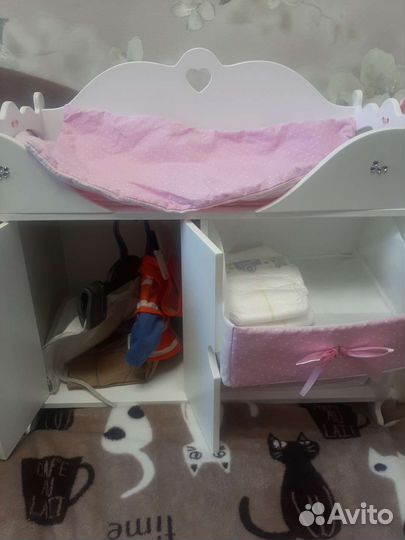 Кровать, стул для куклы