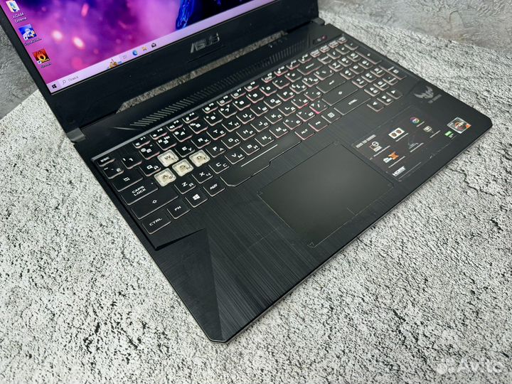 Игровой ноутбук asus на Ryzen 7 3750H/ 1650