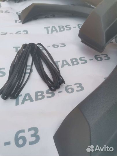 Накладки на арки niva квадратные + уплотнитель