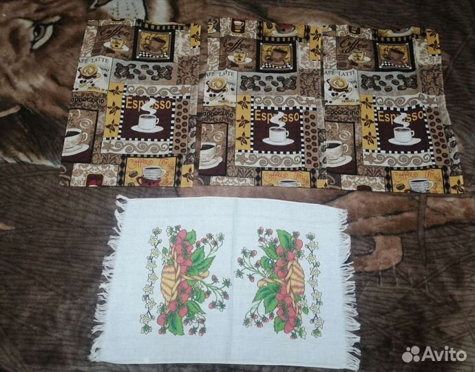 Вафельные полотенца новые