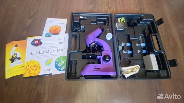 Микроскоп levenhuk 50l plus