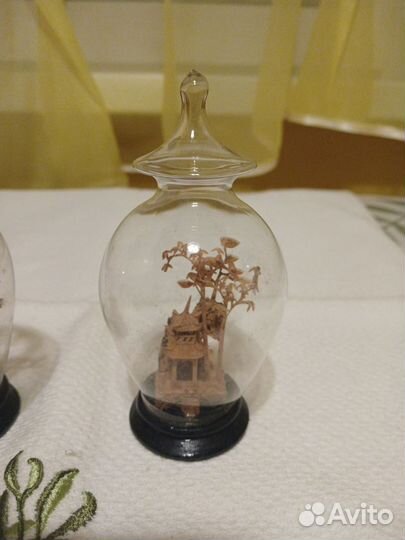 Миниатюры из пробкового дерева. Винтаж