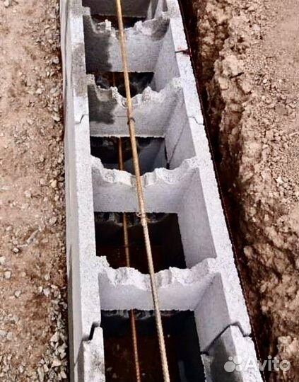 Несъемная опалубка фундамент