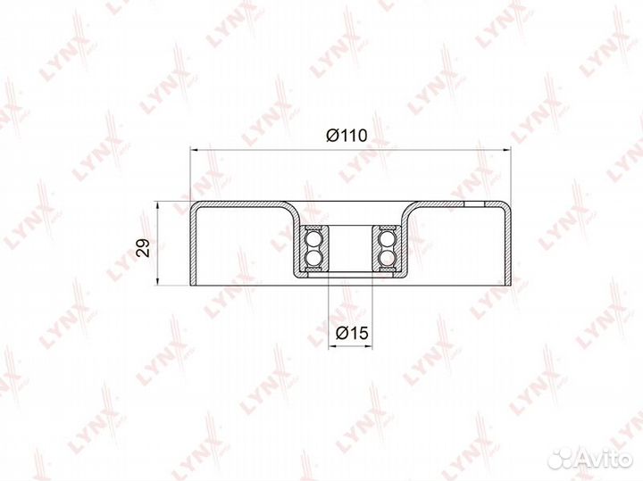 Ролик натяжителя приводного ремня Ssangyong Kyron