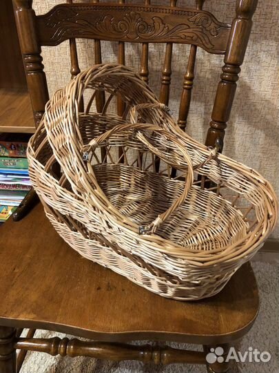 Корзина люлька для кукол