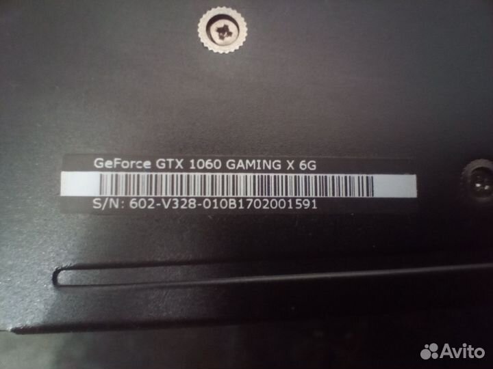 Видеокарта msi gtx 1060 6gb