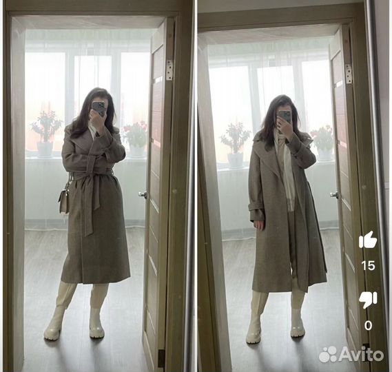 Пальто женское демисезонное 50 52 размер