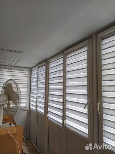 Рулонные шторы зебра