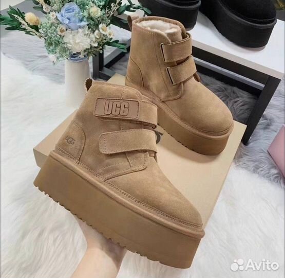 Угг Женские Ugg Neumel Platform Buckle Chestnut