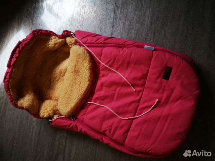 Зимний конверт детский из натуральной шерсти