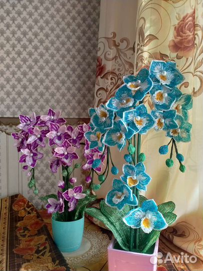 Цветы из бисера