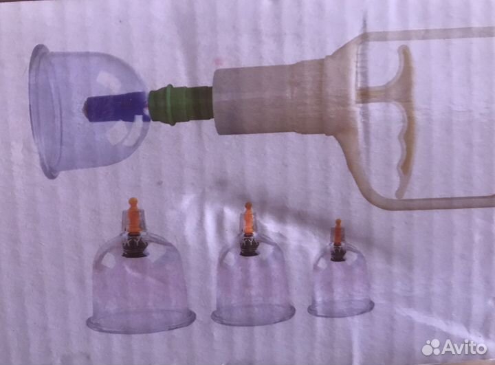 Набор вакуумных банок для массажа с насосом