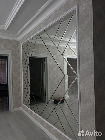 Зеркало ромбики панно