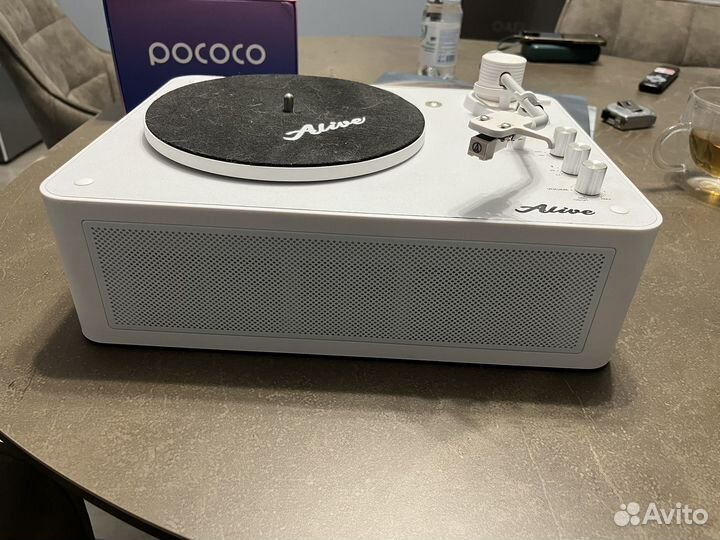 Проигрыватель винила с колонками+пластинка Adele