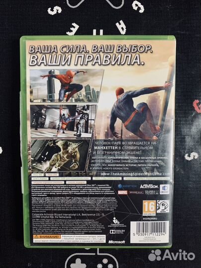 Новый человек паук xbox 360