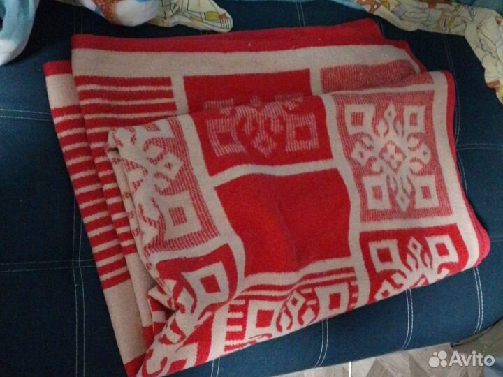 Шерстяное одеяло СССР бу