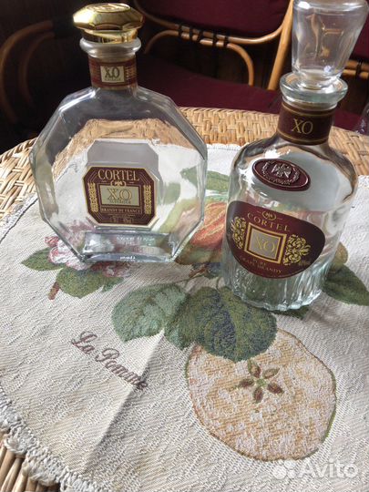 Бутылки от французких крепких напитков