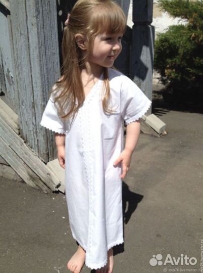 Хлопковая сорочка для девочки