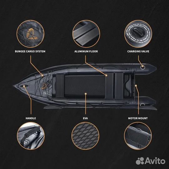 Каяк, фишкаяк надувной из пвх