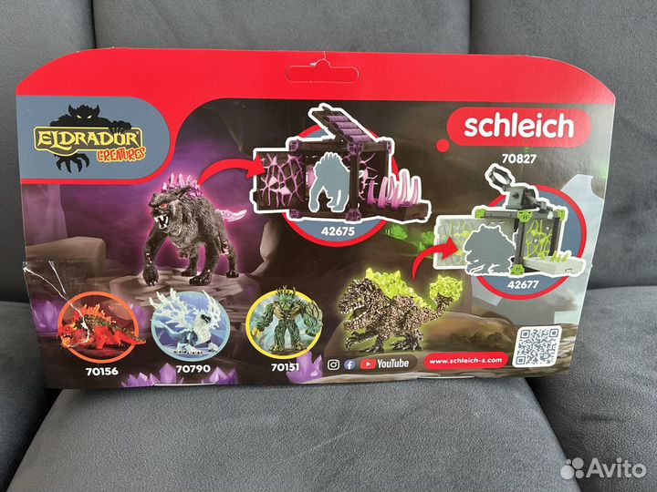 Новый Schleich Eldrador 70827 Shadow Lynx vs. Rock