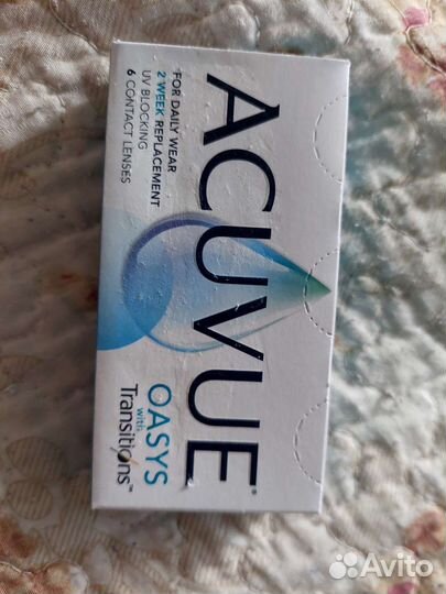 Линзы контактные acuvue oasys transition -3.25