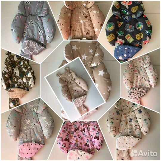 Матрасик в коляску, автокресло, стульчик