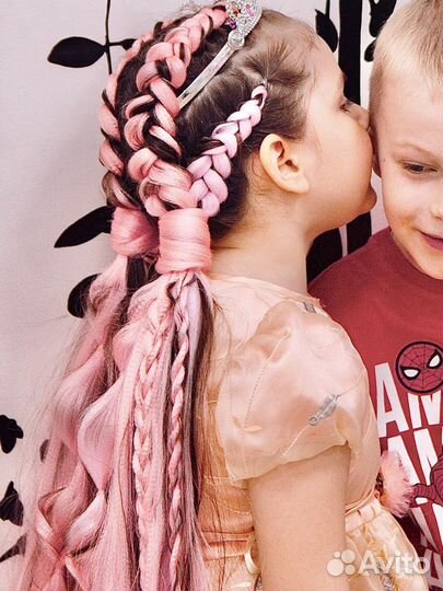 Детские косы, плетения,прически на праздник,локоны