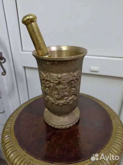 Ступка бронзовая.витаж