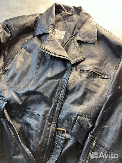 Кожаный плащ женский Real Leather