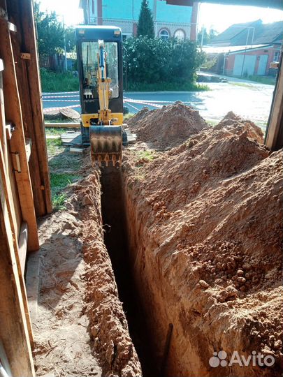 Услуги мини-экскаватора