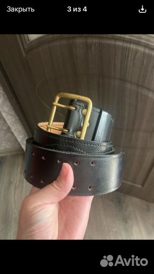 Мужской кожаный ремень