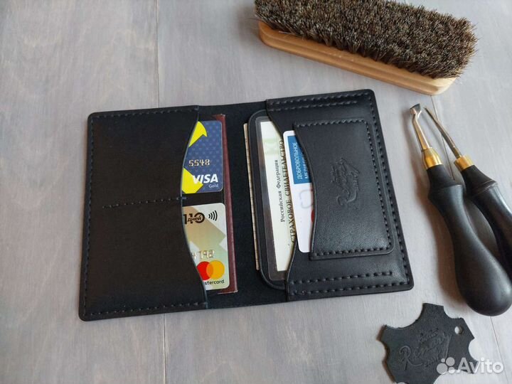 Докхолдер для автодокументов кожа натуральная