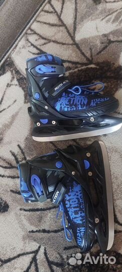 Коньки детские раздвижные 37 40