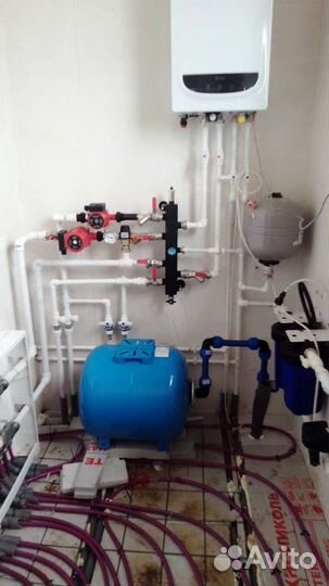 Монтаж отопления и водоснабжения. Теплый пол