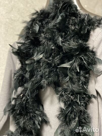 Боа из перьев индейки (клеенные)