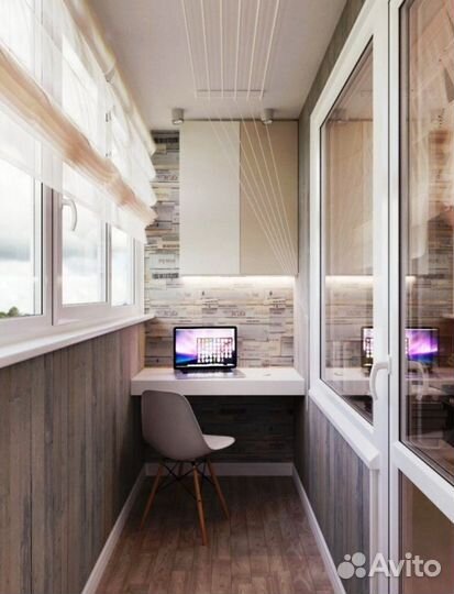 Остекление балконов и лоджий, отделка лоджии