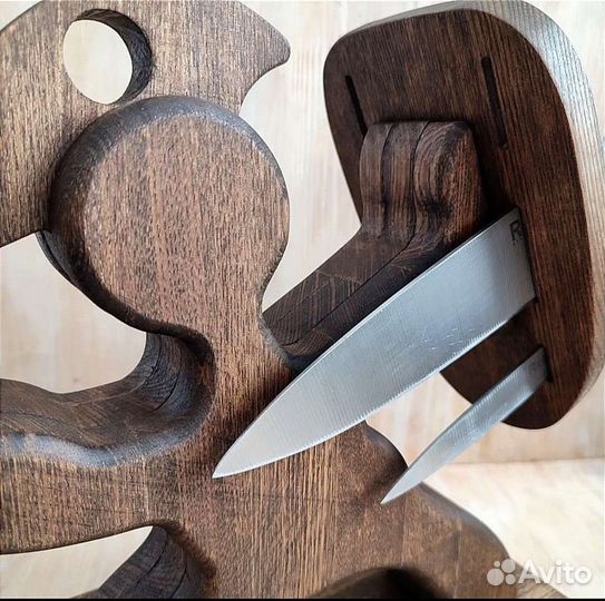 Подставка для ножей деревянная