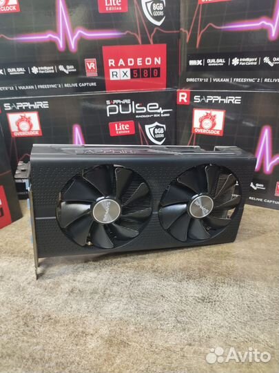 Видеокарта AMD RX 580 Sapphire Pulse 8G gddr5 dual