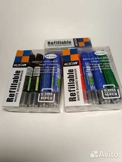 Маркеры в комплекте для белой доски