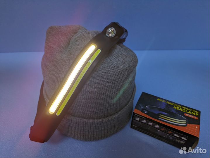 Фонарь налобный 2в1 Headlamp