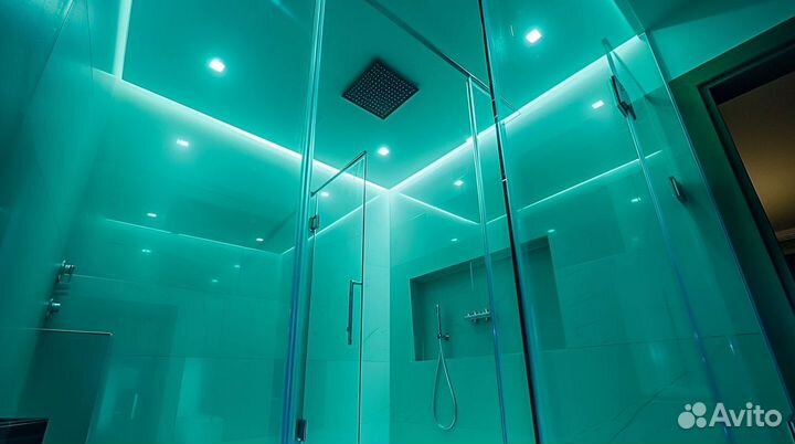 Стеклянные ограждения для ванной