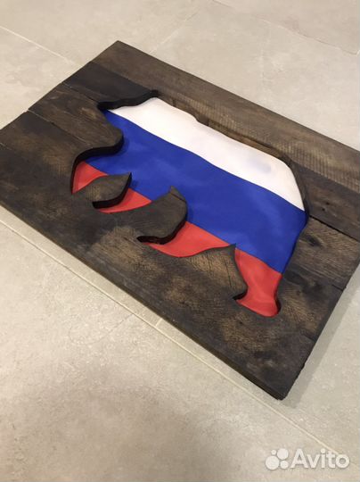 Картина с флагом России