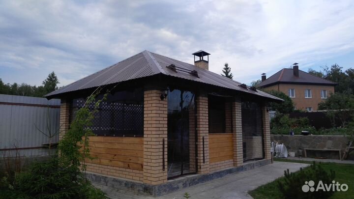 Мягкие пвх окна на беседку