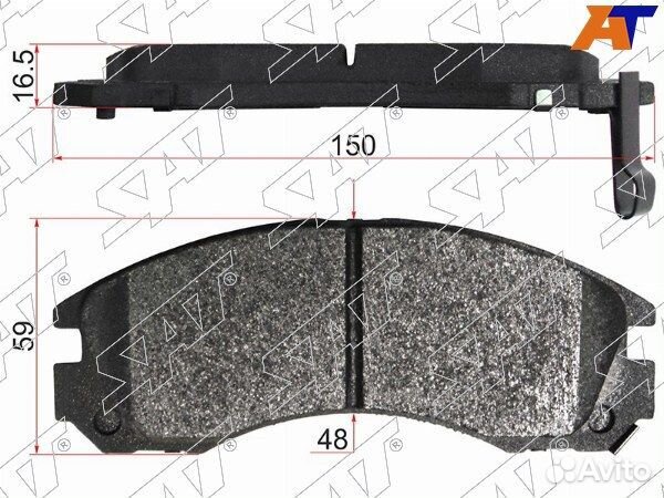 Колодки тормозные Передние mitsubishi pajero sport