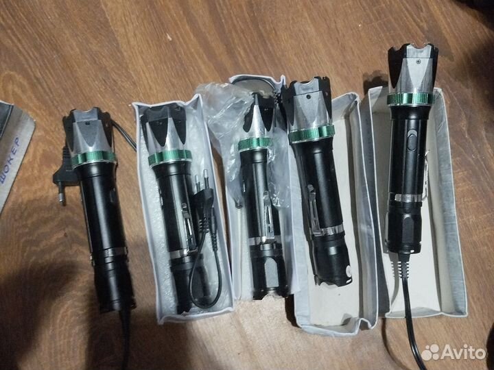 5 металлических фонарей с зумом