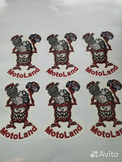 Мото наклейка
