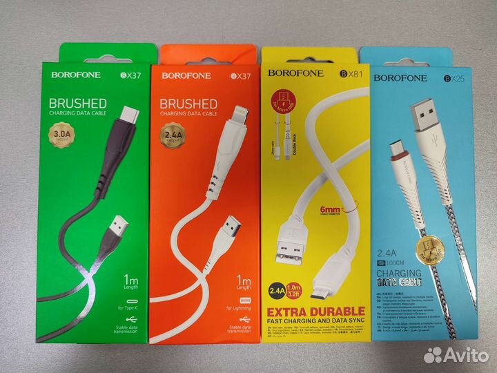 Кабели для зарядки microUsb/typeC/iPhone